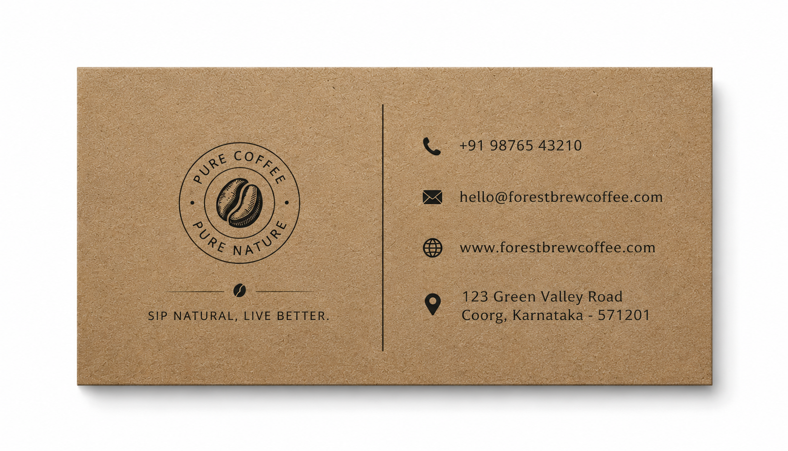 Kraft Visiting Cards - Image 3