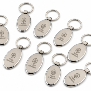 Oval Metal Keychains