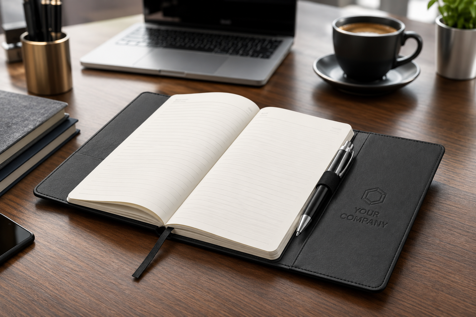 Diary With Pen Holder - Image 3