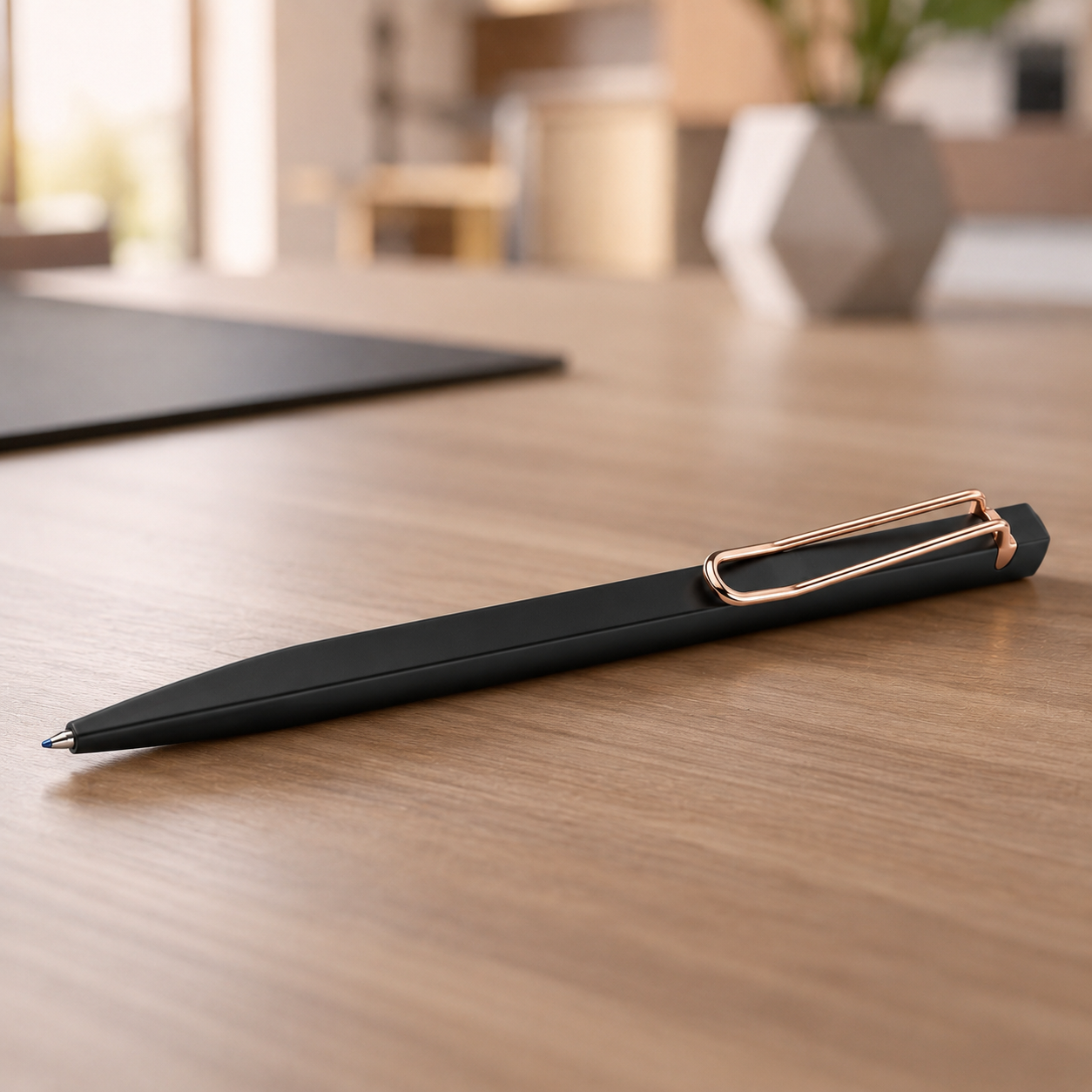 Triangle Wire Clip Ball Pens - Image 2